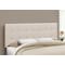 Monarch Specialties Bed, Headboard Only, Queen Size, Bedroom, Upholstered, Linen Look, Beige, Transitional I 6004Q - alternate 2